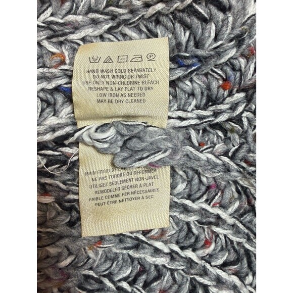 anthropologie MOTH Marled Knit Sleeveless Rolled Neck Sweater Gray, Size XS - Picture 6 of 9